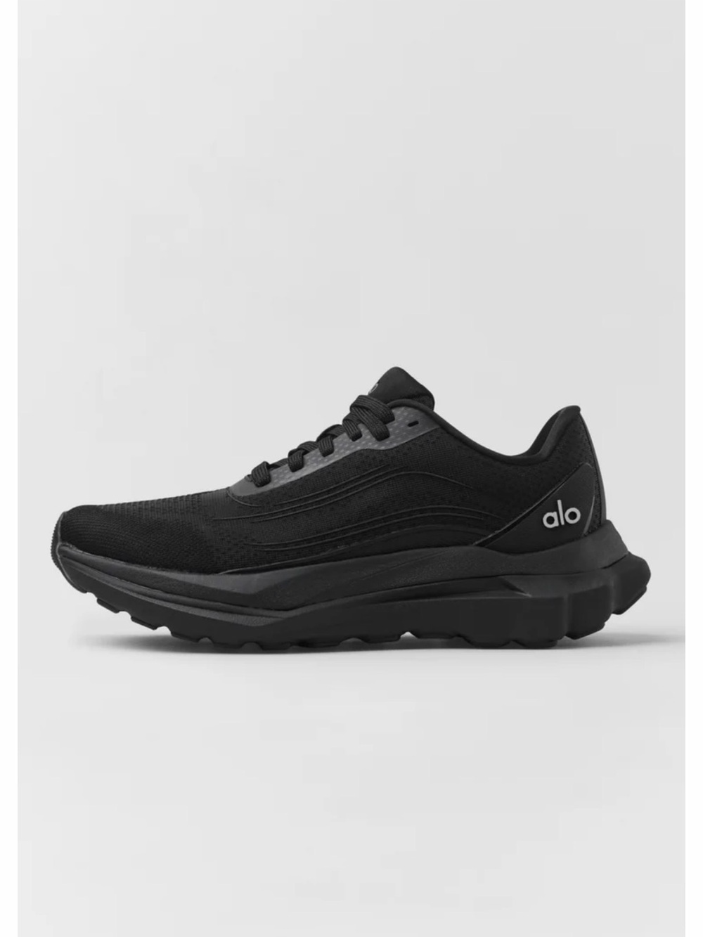 ALO Yoga Black Performance Running Sneaker